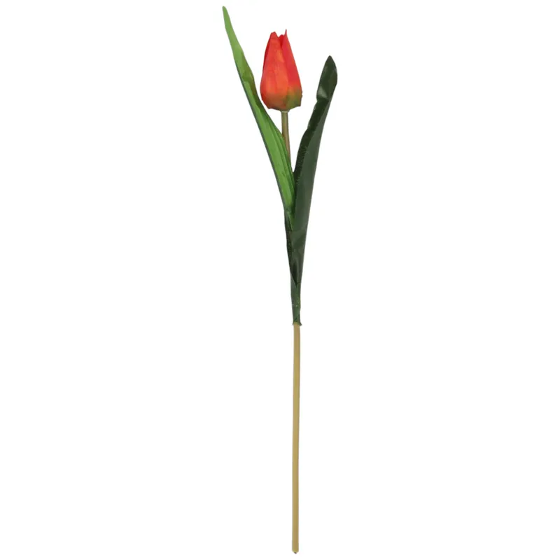 TULIPAN KWIAT SZTUCZNY Do Wazonu 40 cm - Pomarańczowy