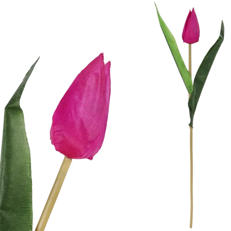 TULIPAN KWIAT SZTUCZNY Do Wazonu 40 cm - Fioletowy