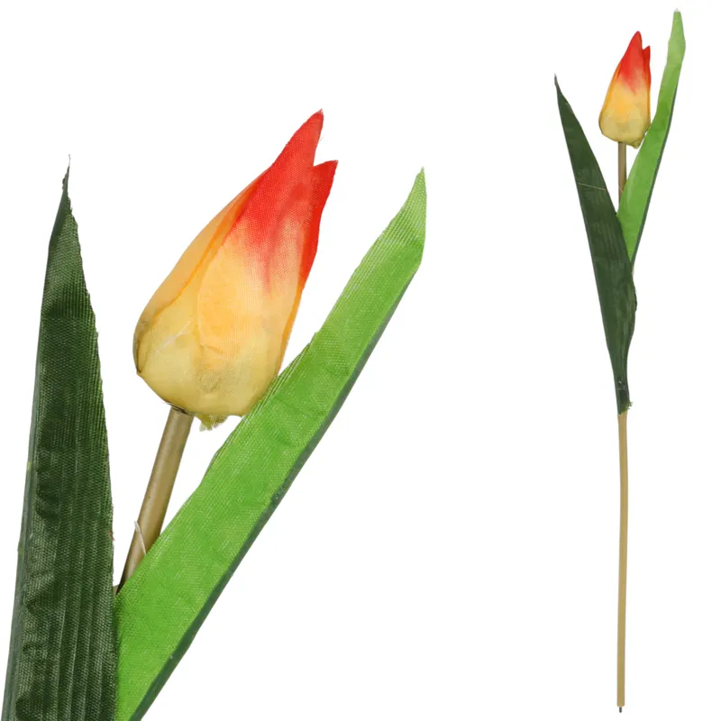 TULIPAN KWIAT SZTUCZNY Do Wazonu 40 cm - Żółty