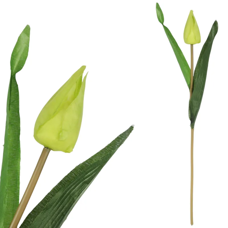 TULIPAN KWIAT SZTUCZNY Do Wazonu 40 cm - Zielony