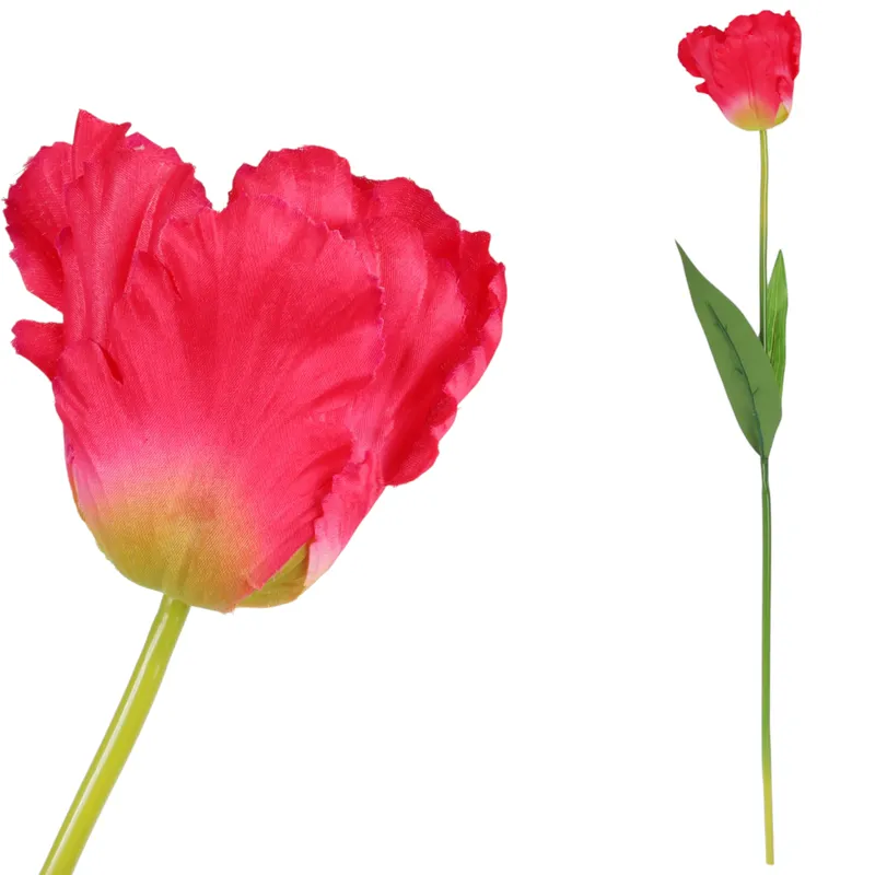 TULIPAN KWIAT SZTUCZNY Do Wazonu 65 cm - Różowy