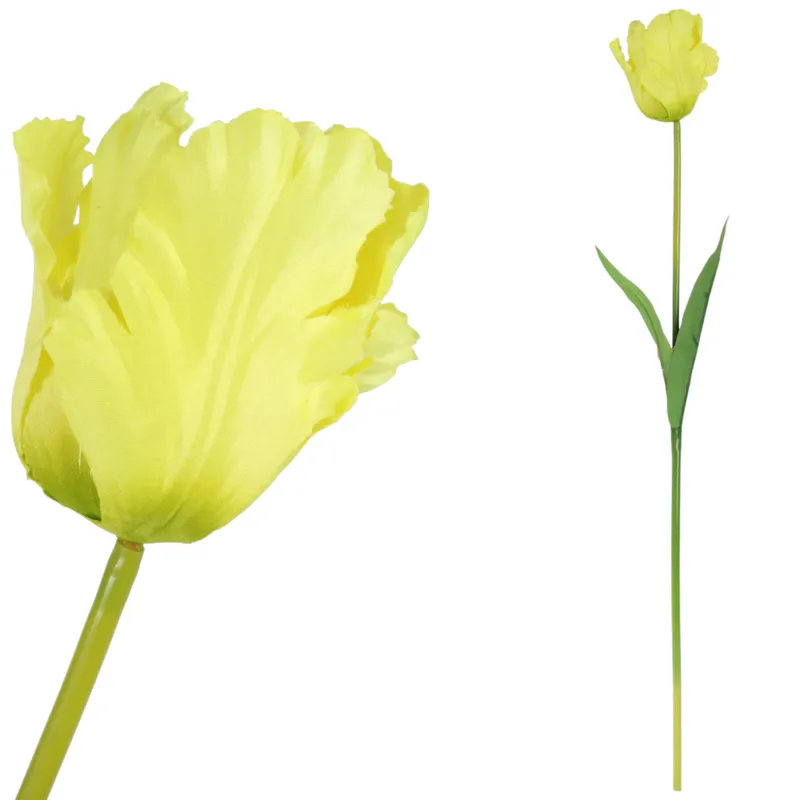 TULIPAN KWIAT SZTUCZNY Do Wazonu 65 cm - Zielony