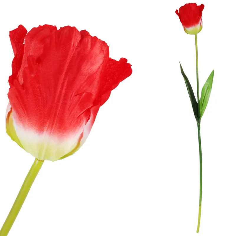 TULIPAN KWIAT SZTUCZNY Do Wazonu 65 cm - Czerwony