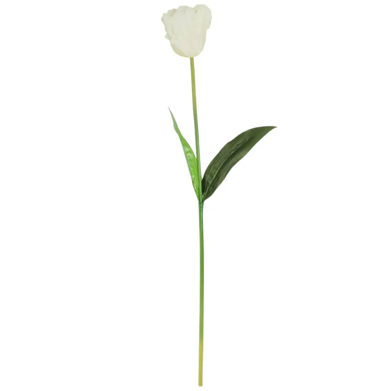 TULIPAN KWIAT SZTUCZNY Do Wazonu 65 cm - Biały