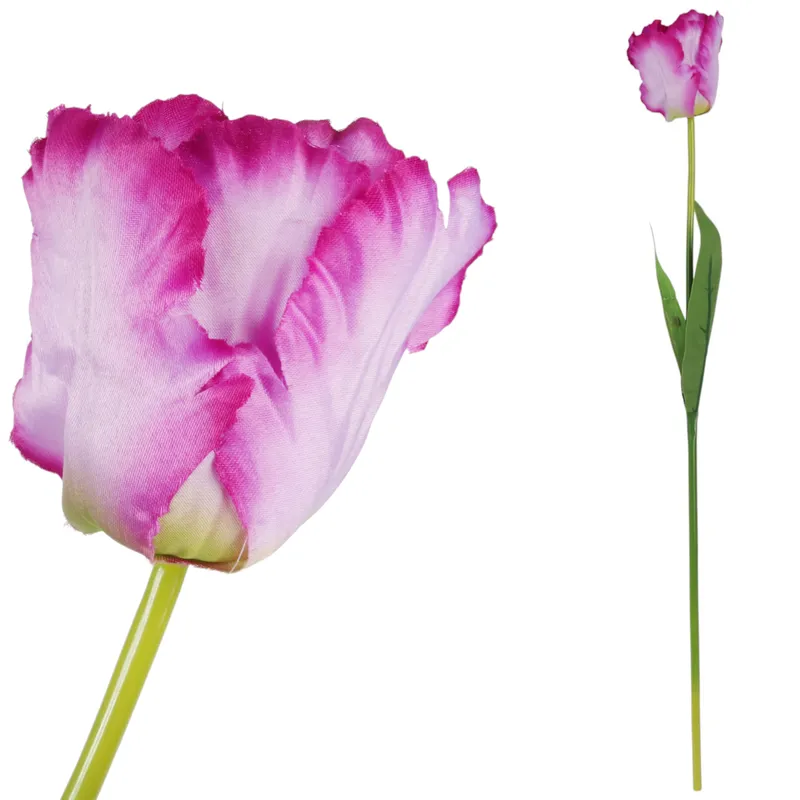 TULIPAN KWIAT SZTUCZNY Do Wazonu 65 cm - Fioletowy