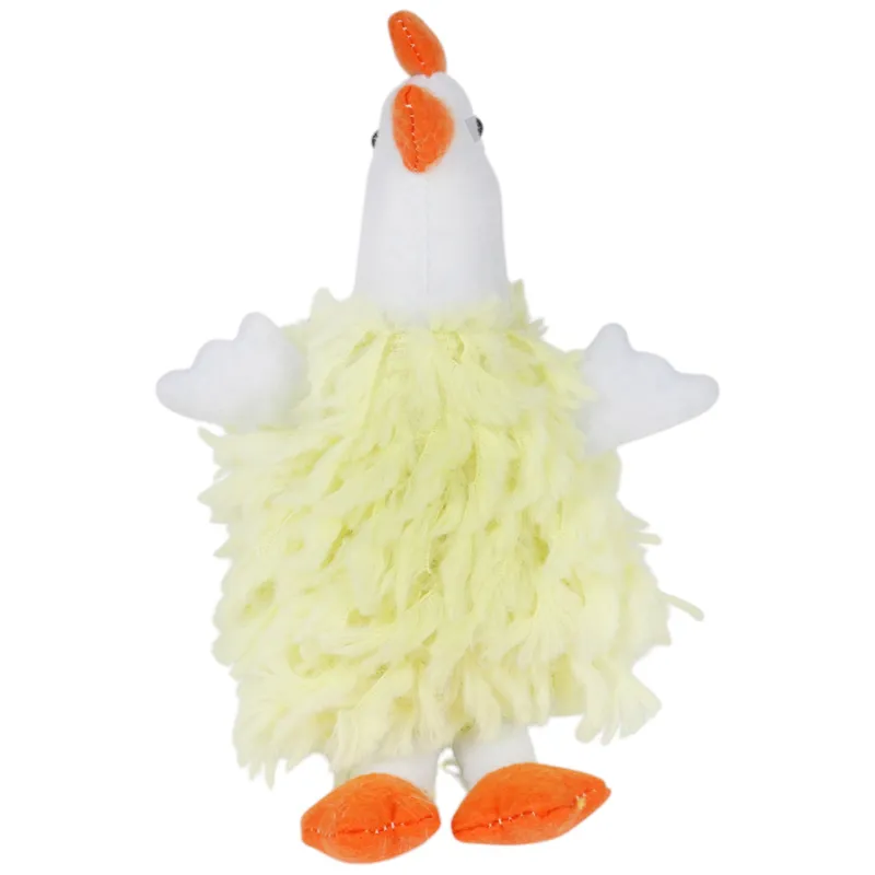 Kura Ozdoba Pluszowa Kura Folklor Wielkanoc 18 cm - Żółta