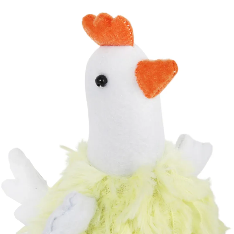 Kura Ozdoba Pluszowa Kura Folklor Wielkanoc 18 cm - Żółta