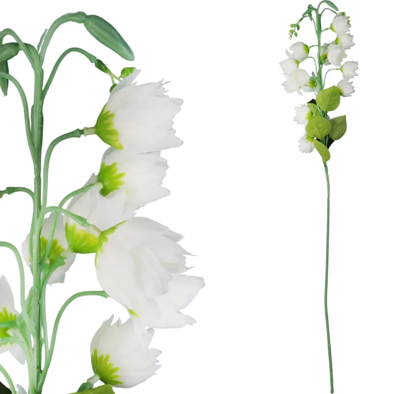 DZWONKI KWIAT SZTUCZNY Do Wazonu 85 cm - Niebieski