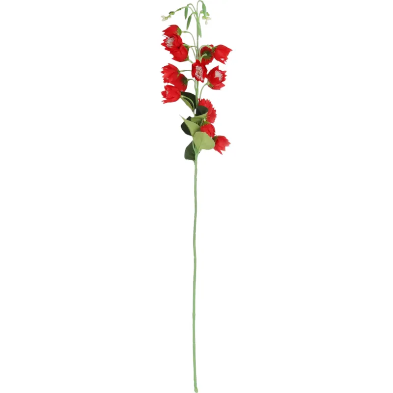 DZWONKI KWIAT SZTUCZNY Do Wazonu 85 cm - Czerwony