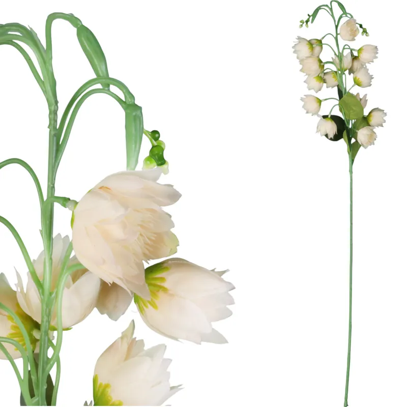 DZWONKI KWIAT SZTUCZNY Do Wazonu 85 cm - Kremowy