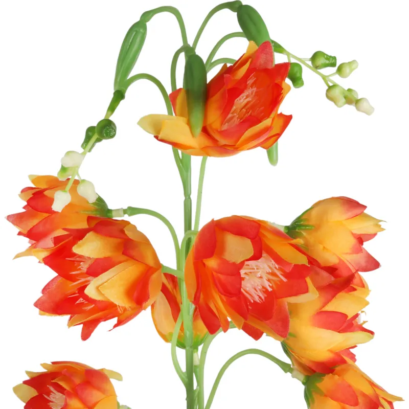 DZWONKI KWIAT SZTUCZNY Do Wazonu 85 cm - Pomarańczowy