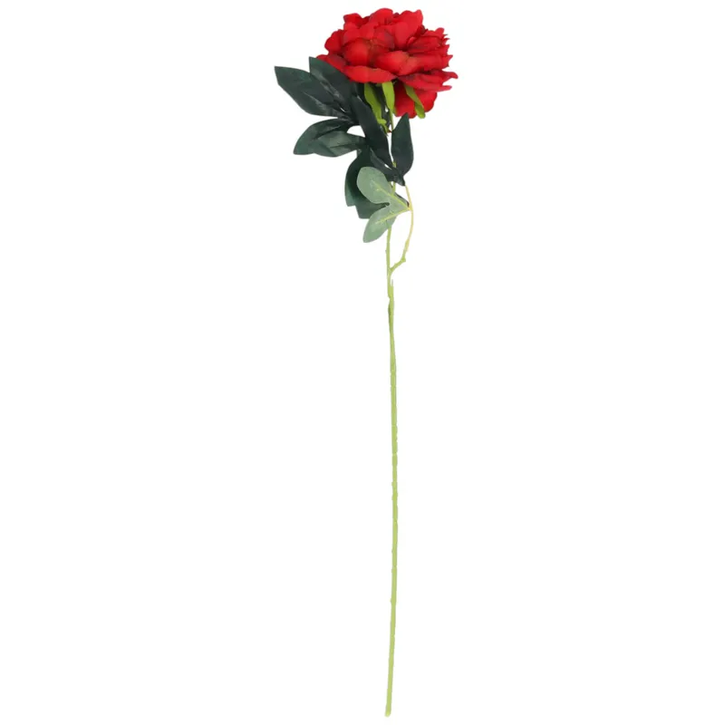 PIWONIA KWIAT SZTUCZNY Do Wazonu PEONIA 72 cm - Czerwona