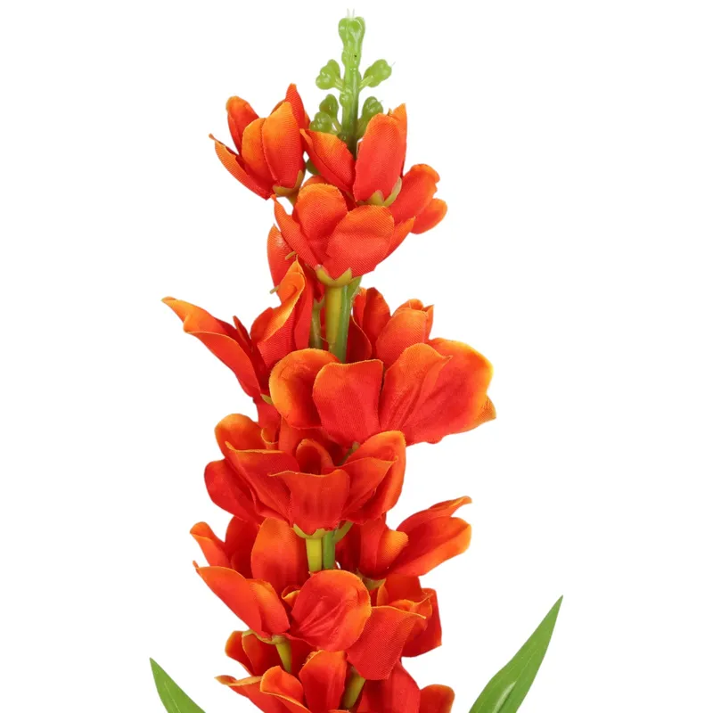 OSTRÓŻKA KWIAT SZTUCZNY Do Wazonu 82 cm - Pomarańczowa