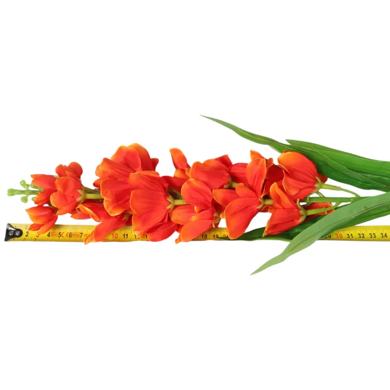 OSTRÓŻKA KWIAT SZTUCZNY Do Wazonu 82 cm - Pomarańczowa