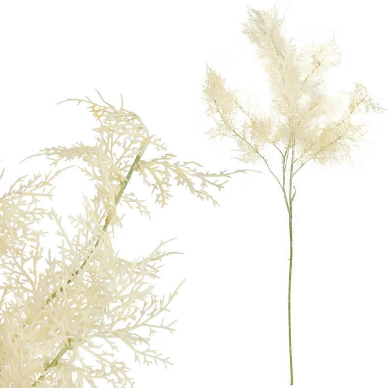 TAWUŁKA ASTILBE Sztuczna Gałązka Dodatek Do Kompozycji 94 cm - Kremowa