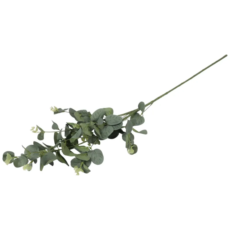 EUKALIPTUS GAŁĄZKA SZTUCZNA Dodatek Do Kompozycji Jasno-Zielony 90 cm