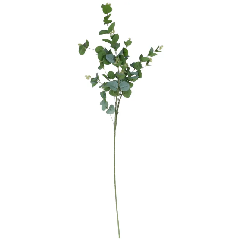 EUKALIPTUS GAŁĄZKA SZTUCZNA Dodatek Do Kompozycji Ciemno-Zielony 90 cm