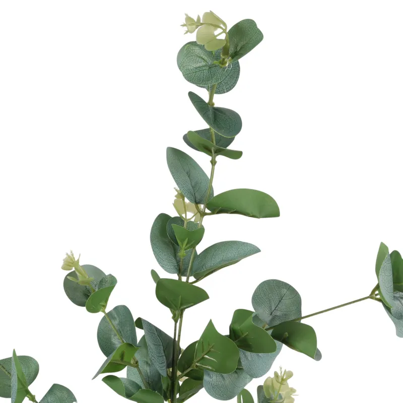 EUKALIPTUS GAŁĄZKA SZTUCZNA Dodatek Do Kompozycji Ciemno-Zielony 90 cm