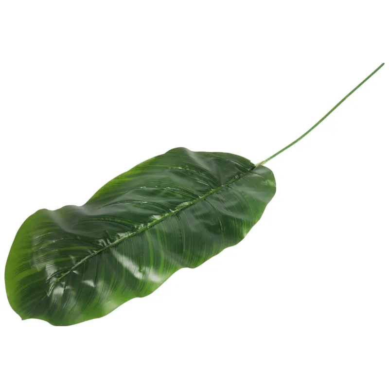 Sztuczne Liście Bananowiec Gałązka Liście Do Bukietów 48 cm