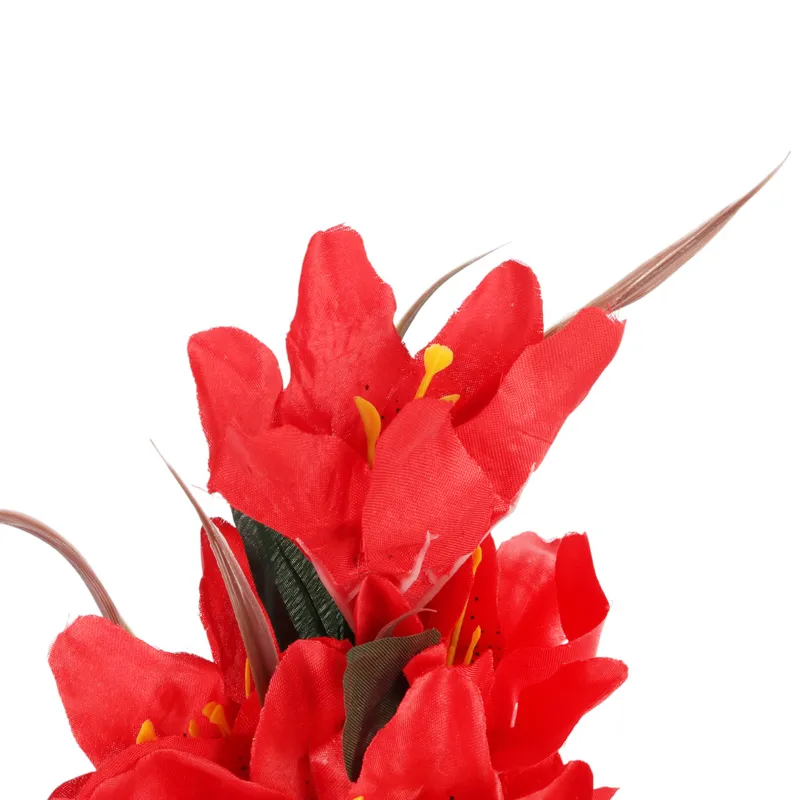 BUKIET 9 LILII 57 cm - Czerwony