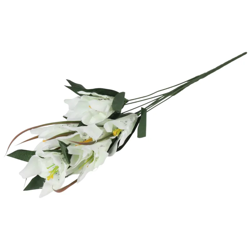 BUKIET 9 LILII 57 cm - Biały