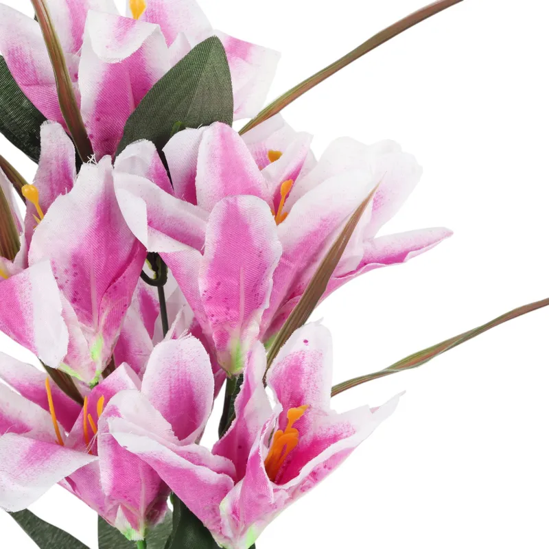 BUKIET 9 LILII 57 cm - Fioletowy