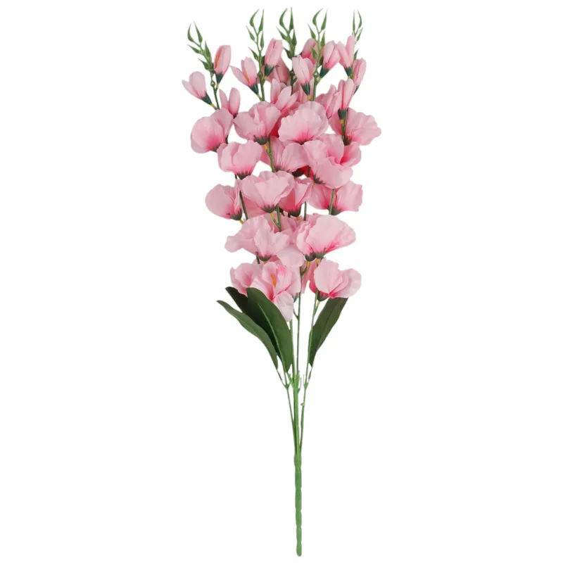 BUKIET 5 GAŁĄZEK MIECZYKÓW Jasno-Różowy GLADIOLA 67 cm