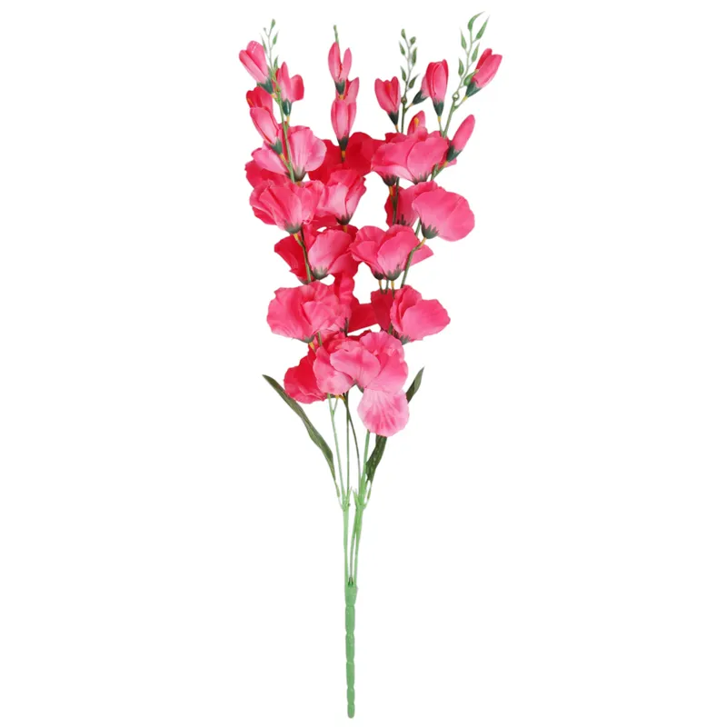BUKIET 5 GAŁĄZEK MIECZYKÓW Ciemno-Różowy GLADIOLA 67 cm