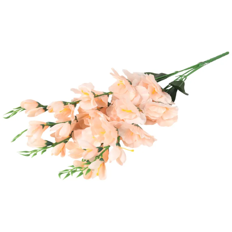 BUKIET 5 GAŁĄZEK MIECZYKÓW Łososiowy GLADIOLA 67 cm
