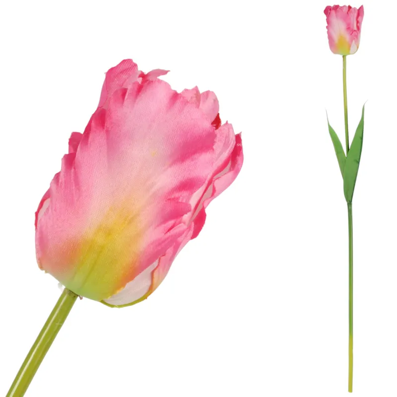 TULIPAN KWIAT SZTUCZNY Do Wazonu 56 cm - Różowy