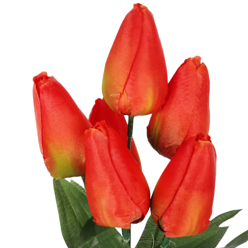 BUKIET 7 TULIPANÓW 34 cm - Pomarańczowy