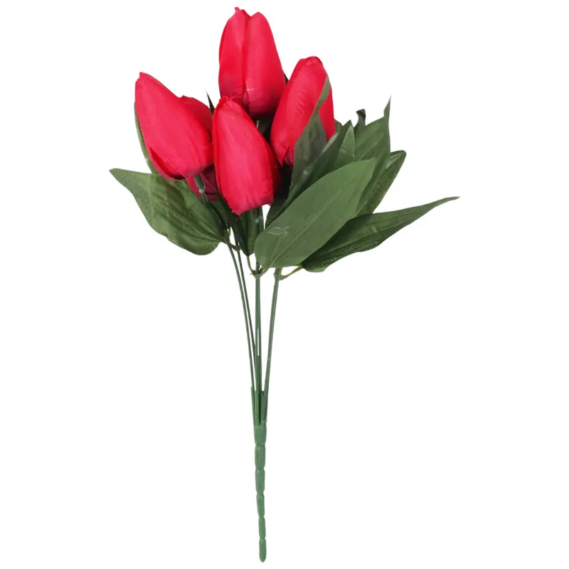 BUKIET 7 TULIPANÓW 34 cm - Pomarańczowy
