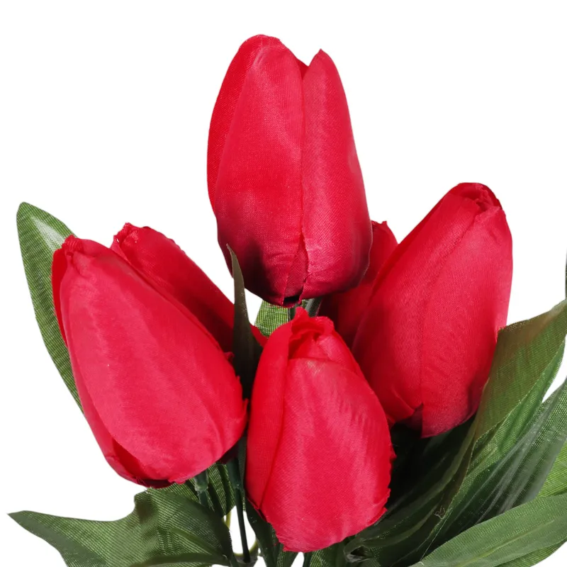 BUKIET 7 TULIPANÓW 34 cm - Różowy