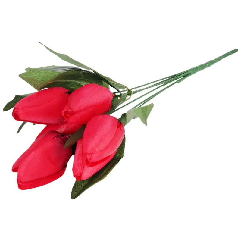 BUKIET 7 TULIPANÓW 34 cm - Różowy