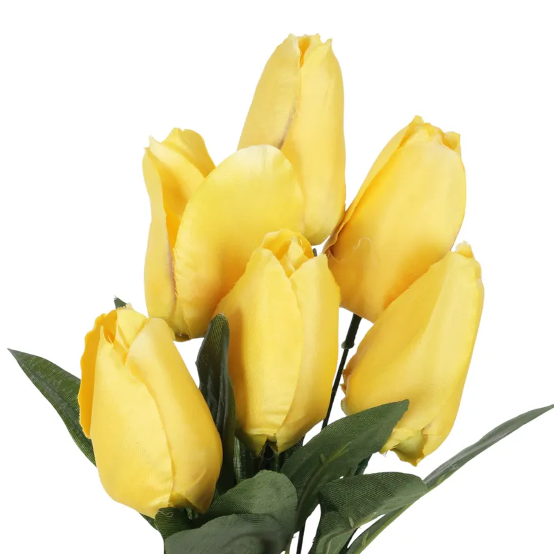 BUKIET 7 TULIPANÓW 34 cm - Żółty