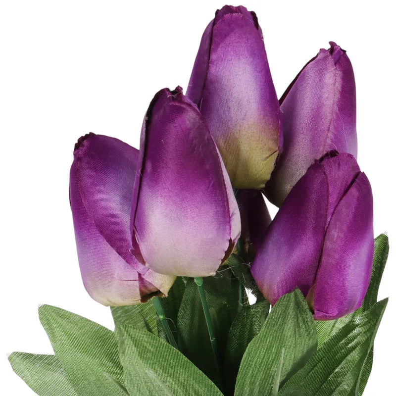 BUKIET 7 TULIPANÓW 34 cm - Fioletowy