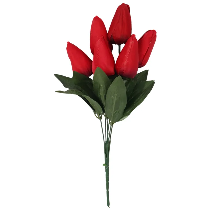 BUKIET 7 TULIPANÓW Ciemno-Różowy 34 cm