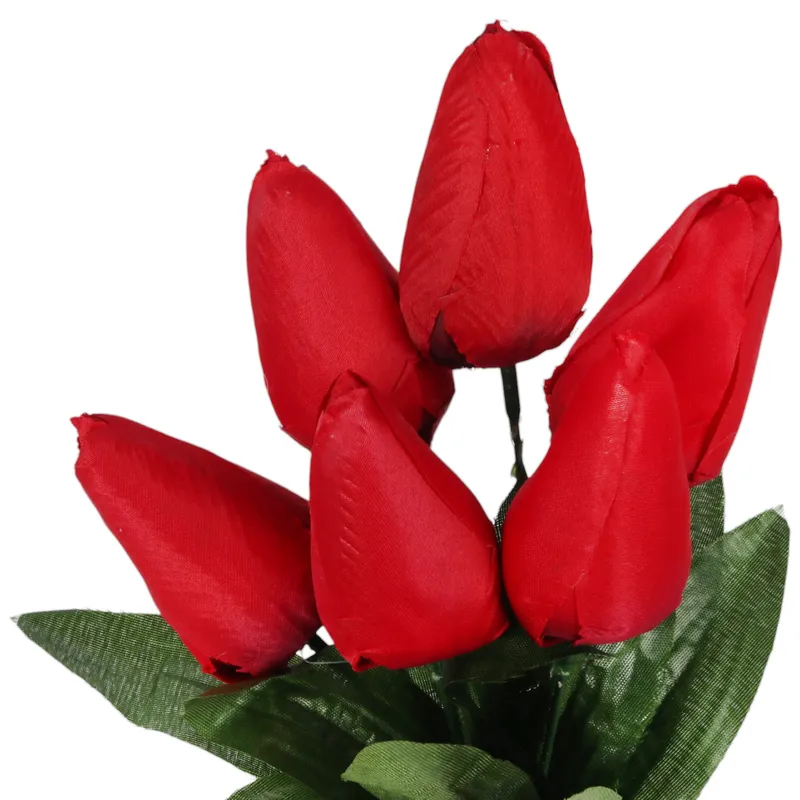 BUKIET 7 TULIPANÓW Ciemno-Różowy 34 cm
