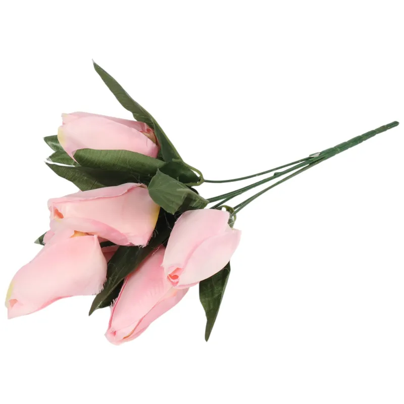 BUKIET 7 TULIPANÓW Jasno-Różowy 34 cm