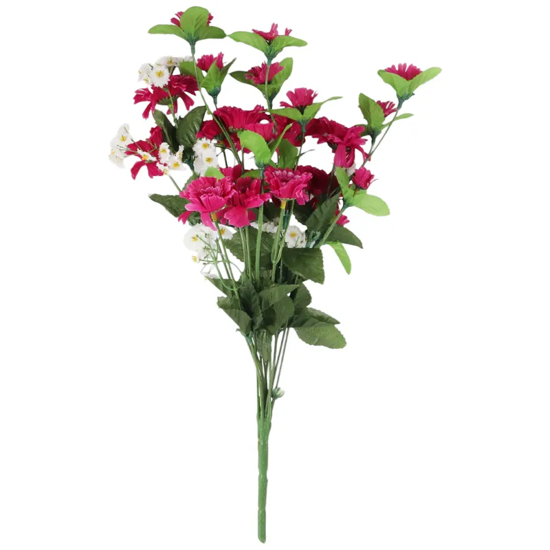 BUKIET 12 GAŁĄZEK MARGARETEK 45 cm Kolor - Różowo-Biały
