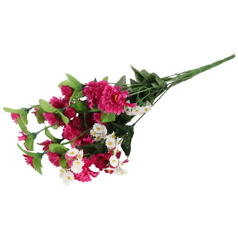 BUKIET 12 GAŁĄZEK MARGARETEK 45 cm Kolor - Różowo-Biały