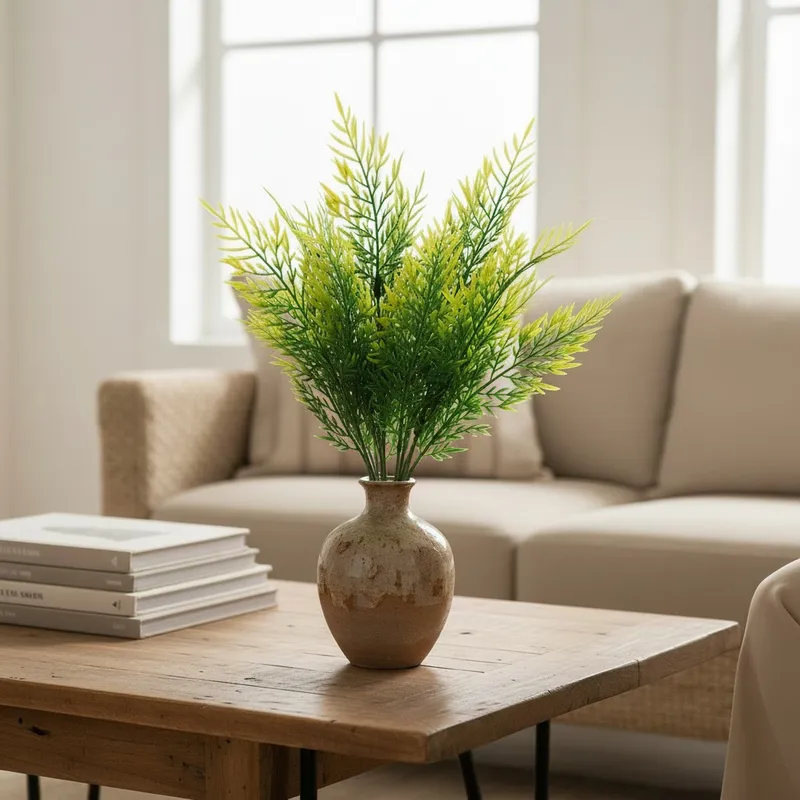 Bukiet 7 Gałązek Asparagusa 45 cm - Zielony