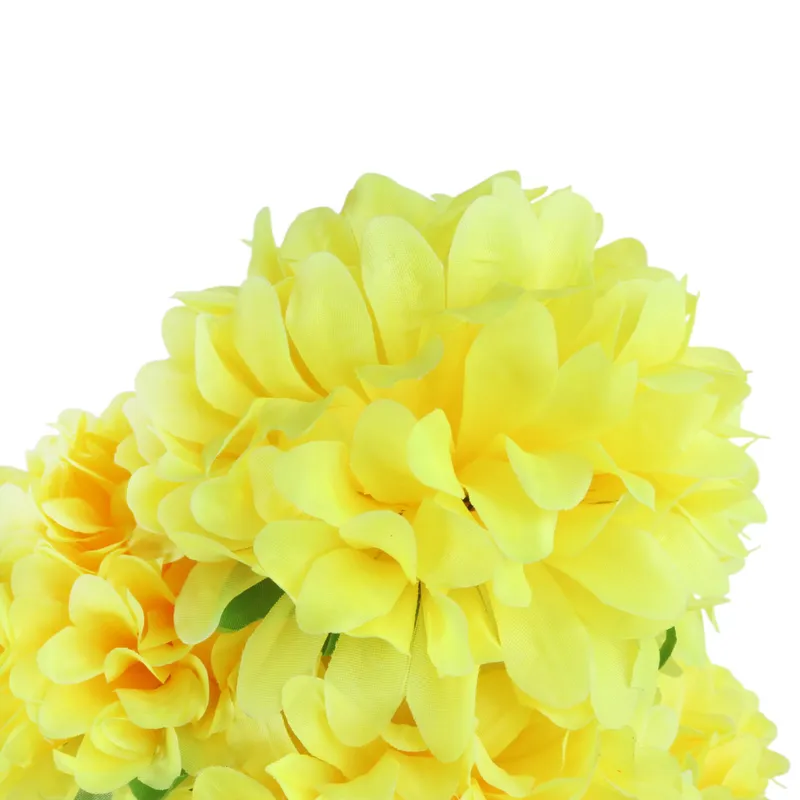 Bukiet 7 Dużych Chryzantem Sztucznych 72cm W Kolorze ŻÓŁTYM
