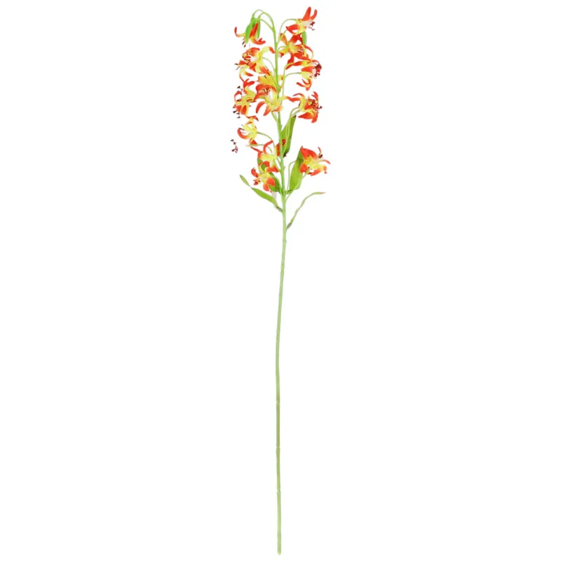 GAŁĄZKA DROBNEJ LILII W Kolorze Pomarańczowym 85 cm