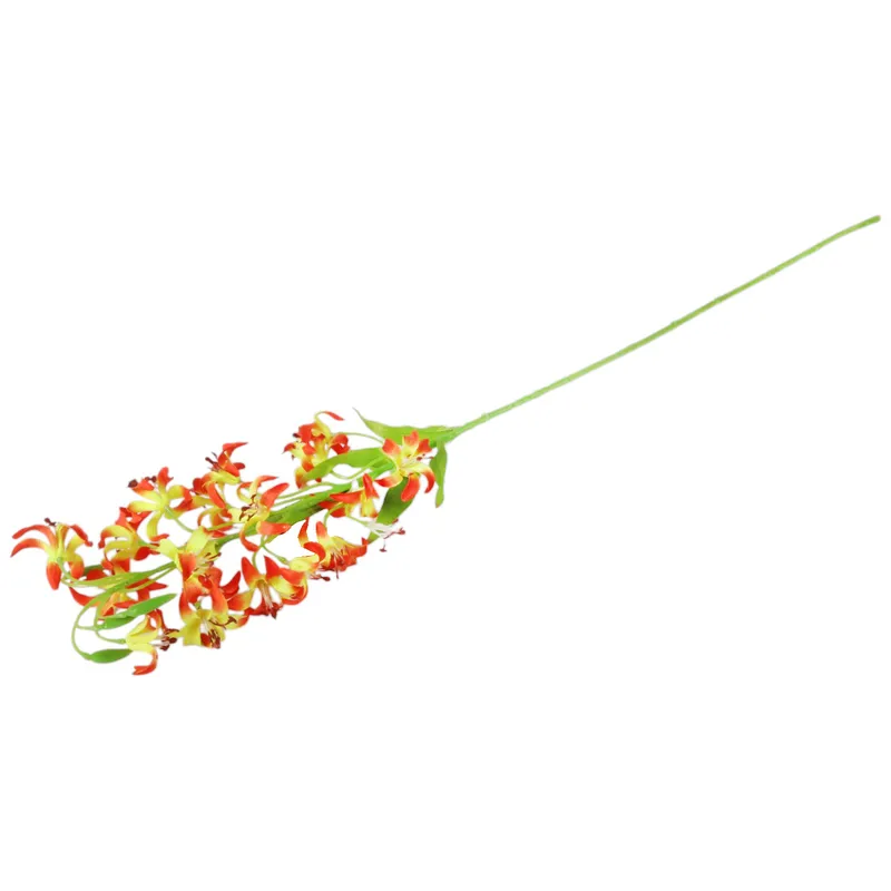 GAŁĄZKA DROBNEJ LILII W Kolorze Pomarańczowym 85 cm