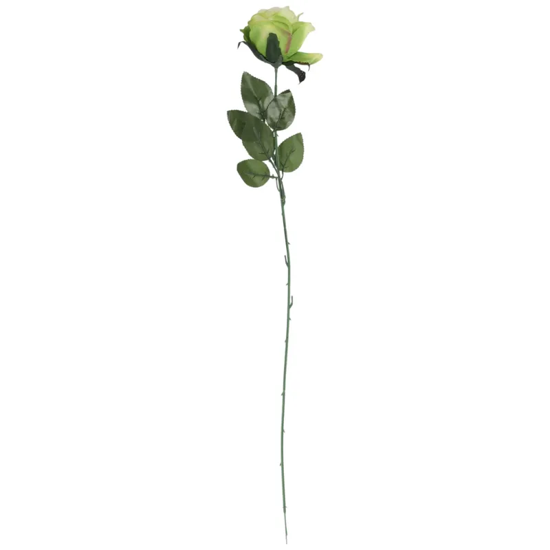 Sztuczna Róża W Pąku Koloru Zielonego – 70 cm