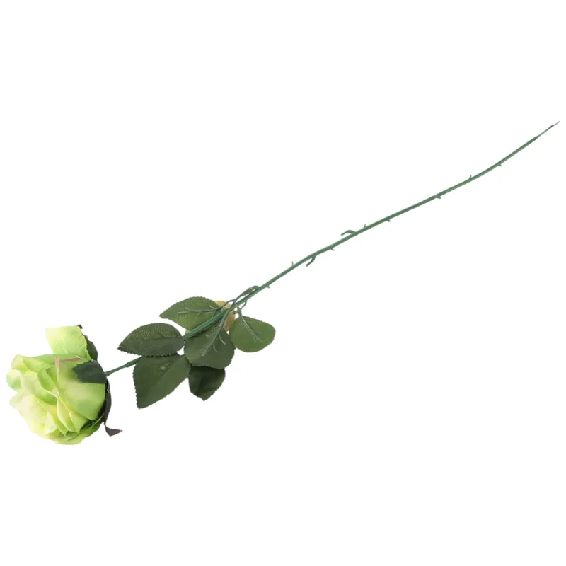 Sztuczna Róża W Pąku Koloru Zielonego – 70 cm