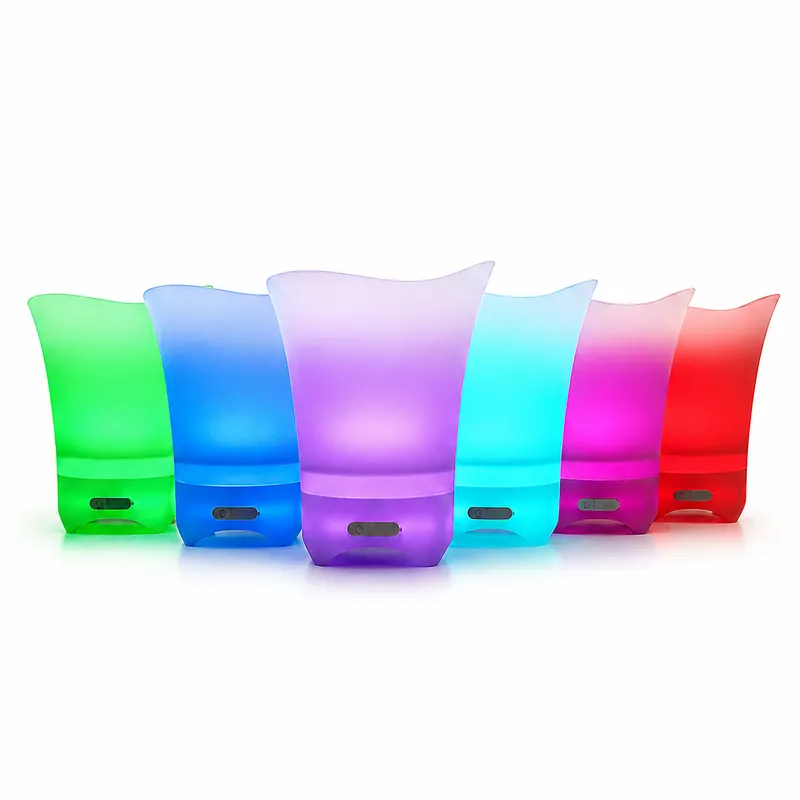 Pojemnik Na Lód 5l Wiaderko RGB Głośnik Oświetlenie Bluetooth Cooler