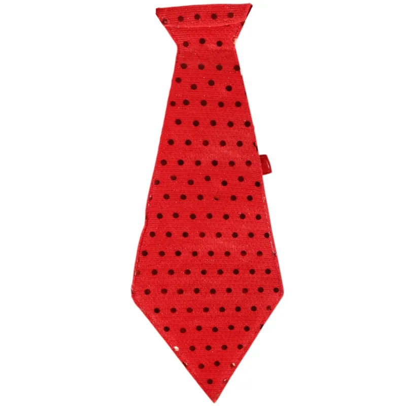 Krawat Świąteczny Z Motywem Bałwana 23 cm - Czerwony