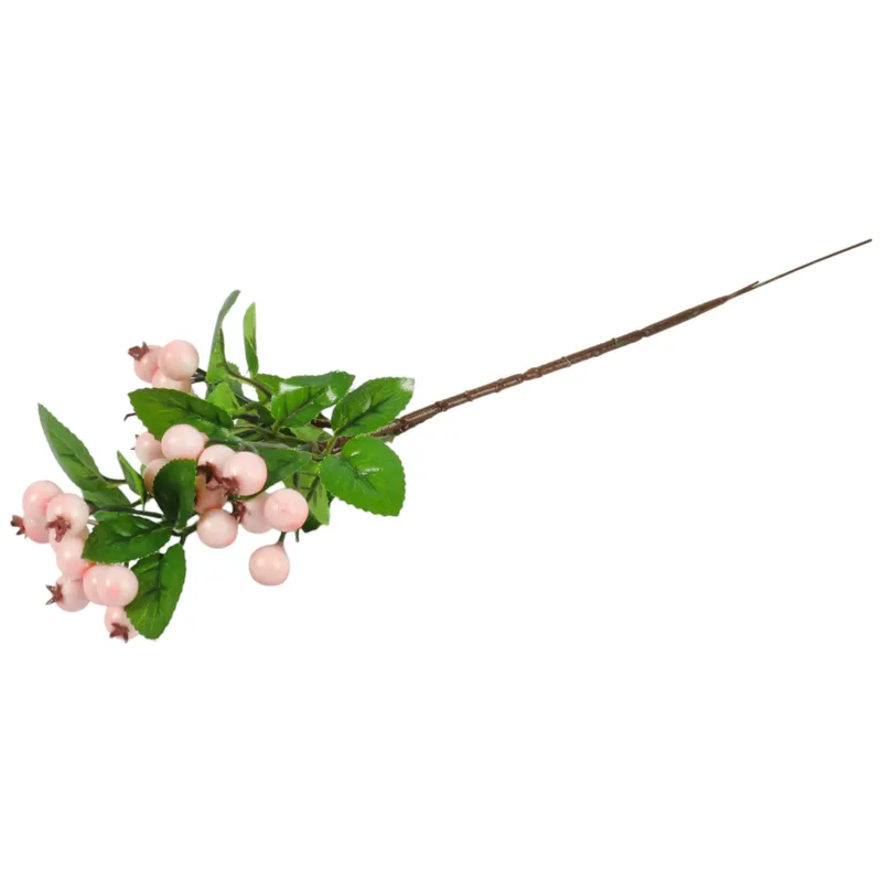 Gałązka Z Jarzębiną Kulki 34 cm - Różowe